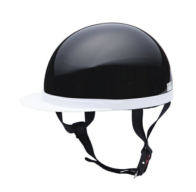 ベーシックスタイル ハーフヘルメット ブラック フリーサイズ 125cc以下用　安心のSG P.S.C規格適合