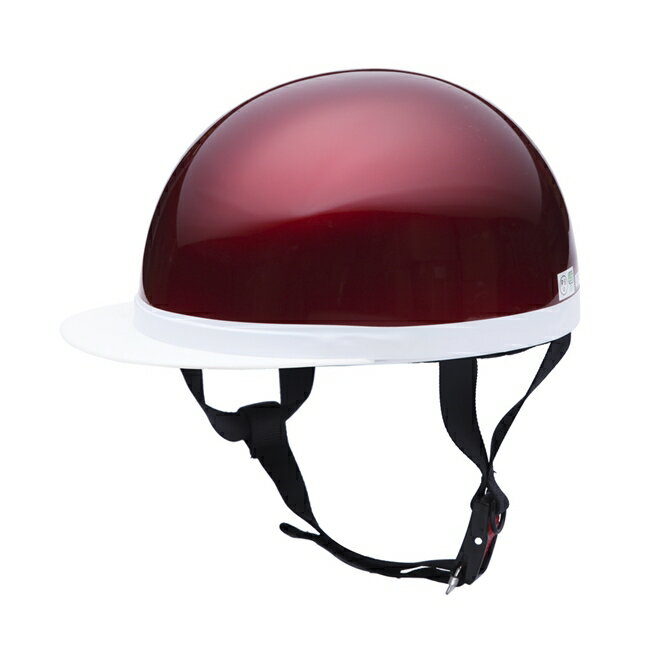 ベーシックスタイル ハーフヘルメット レッド フリーサイズ 125cc以下用　安心のSG P.S.C規格適合