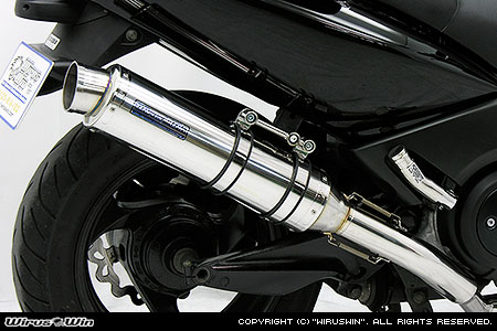 401 cc 〜750 cc  - WirusWin TMAX(SJ02J) キャブレター 用ダイナミックマフラー ステンレス【JMCA認証】 /ウイルズウィン