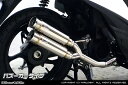 WirusWin アドレス110(EBJ-CE47A・2BJ-CE47A) アトミックツインマフラー バズーカタイプ/ウイルズウィン