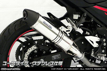 WirusWin Ninja250(2BK-EX250P)(8BK-EX250Y)スリップオンマフラー ユーロタイプ /ニンジャ ウイルズウィン