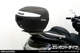 WirusWin キムコ ダウンタウン125i用 SHAD製リアボックス付きタンデムバー /KYMCO ウイルズウィン シャッド