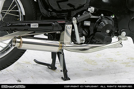 WirusWinリトルカブ(JBH-AA01)ロッドサイレンサーマフラー/ウイルズウィン WirusWinリトルカブ(JBH-AA01)ロッドサイレンサーマフラー/ウイルズウィン