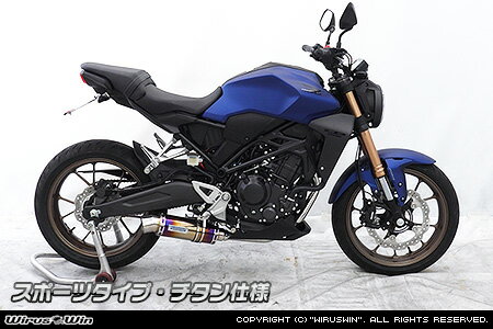 WirusWin CB250R(8BK-MC52) ダイナミックマフラー スポーツタイプ チタン仕様 フルエキゾースト/ウイルズウィン