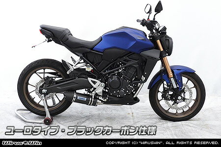 WirusWin CB250R(8BK-MC52) ダイナミックマフラー ユーロタイプ ブラックカーボン仕様 フルエキゾースト/ウイルズウィン