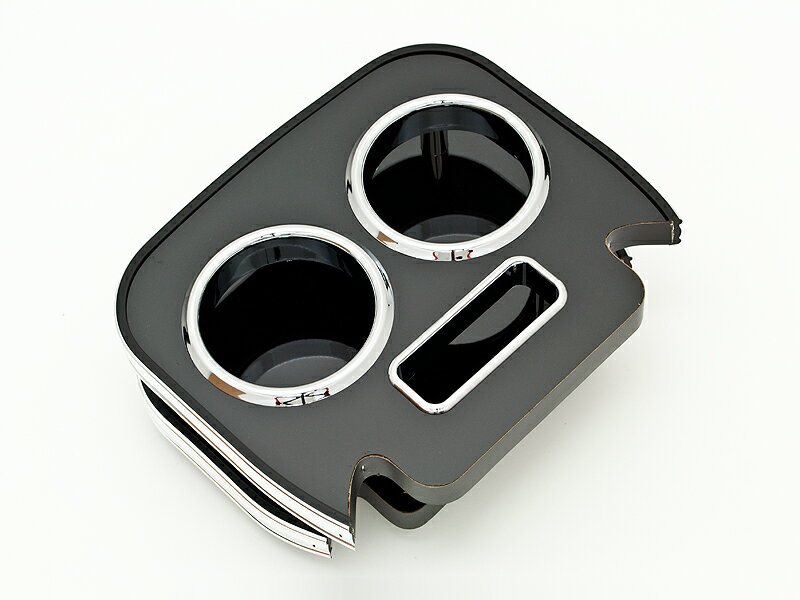 トヨタ ハイエース200 フロントセンターカップホルダー ブラック / TOYOTA スマホスタンド 取付簡単、..