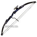 PerfectLine社製COMPOUND BOW 55ポンドアーチェリー ブルーカーボン 上級者向 ...