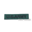 U.S. ARMY 角ワッペン 13.5×3 カーキ(黒字) UNITED STATES ARMY ブラック グリーン アルファベット アメリカ 陸軍 マジックテープ式 サバゲー サバイバルゲーム ミリタリー コスプレ ファッション アップリケ 刺繍 大人 軍隊 デコレーション【ゆうパケット送料無料】