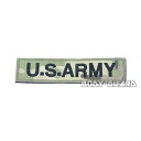 U.S. ARMY 角ワッペン 13.5×3 迷彩(黒字) UNITED STATES ARMY カモ柄 ブラック アルファベット アメリカ 陸軍 マジックテープ式 ベルクロ サバゲー サバイバルゲーム ミリタリー コスプレ ファッション アップリケ 刺繍 大人 軍隊 デコレーション【ゆうパケット送料無料】