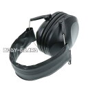 イヤープロテクター ブラック ヒアリングプロテクター ヘッドフォン型 ヘッドホン型 ヘッドセット型 イヤマフ 耳あて サイズ調整可能 騒音防止 騒音カット サバ...