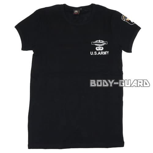 U.S. ARMY 半袖Tシャツ ブラック XL メンズ レディース ファッション スポーツウェア サバイバルゲーム サバゲー カジュアル 普段着 部屋着 シンプル 定番 警察 丸首 黒 白文字 夏 プリントTシ…