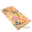 リストスカーフ F号 花柄 イエロー ピンク オレンジ マルチカラー ハーフフェイスマスク ファッション バンダナ ヘアバンド ネックウォーマー ネックスカーフ...