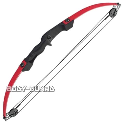 PL社製 LIGHT COMPOUND BOW 25ポンドアーチェリー レッド ブラック 中級者向け POELANG コンパウンド ..