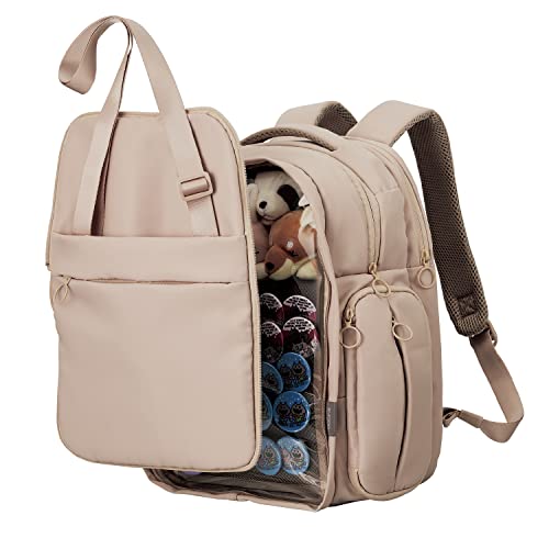 エレコム バックパック 推しごとバッグ 痛バッグ Mサイズ フロントパーツ着脱可能 擬態モード 推し活モード グレージュ BM-OGBP 送料無料