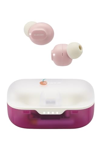 エレコム ワイヤレスイヤホン bluetooth レトロ イチゴ色 AAC対応 Bluetooth5.3 連続再生5時間 低遅延 LBT 送料無料