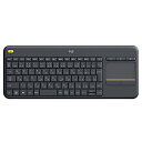 ロジクール ワイヤレスキーボード タッチ キーボード K400pBK 国内正規品 送料無料