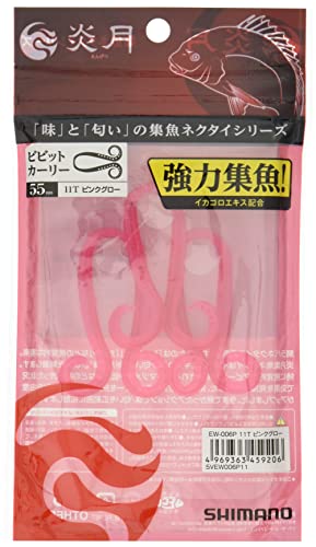 シマノ(SHIMANO) メタルジグ 炎月 集魚ネクタイ ビビットカーリー 11T ピンクグロー EW-006P 送料無料