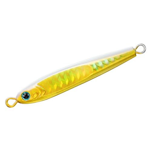 150gPHパールバックゴールド/150g/07453433・Color:PHパールバックゴールドStyle:150g・パッケージ個数:1・「もはや餌！」タングステンジグの代名詞・高比重ボディを素早くアクションさせるため非対称ボディを採用・鉛製のジグに比べ、フォールスピードが速くなり、二枚潮などの難しいシチュエーションにおいても、格段に底をとりやすくなる・リトリーブ時にはスイミングアクション、フォール時には水平姿勢でスライドし、弱ったベイトを演出する-