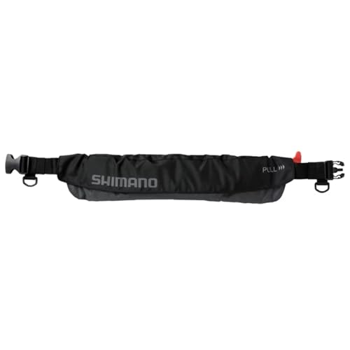 シマノ(SHIMANO) ライフジャケット ラフトエアジャケット ウエストタイプ (自動膨脹式救命具) VF-052K ブラック/グレー 送料無料