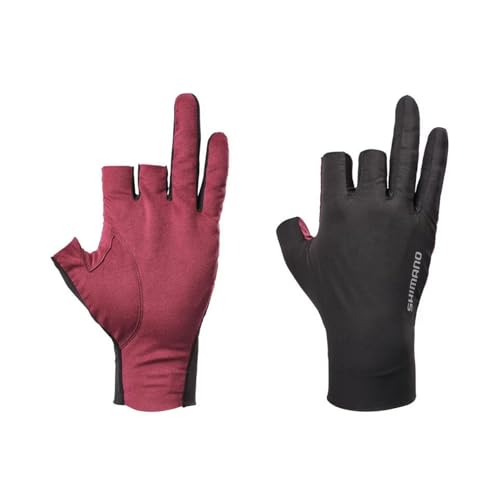 シマノ(SHIMANO) 05センシティブ グローブ 3本カット GL-006Y ブラックレッド XL 送料無料