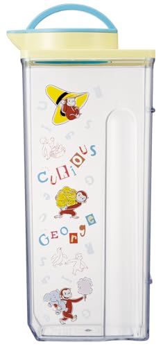 スケーター(Skater) 耐熱 縦横 冷水筒 2.2L ウォーターピッチャー 日本製 おさるのジョージ アルファベット CJ22N-A 送料無料