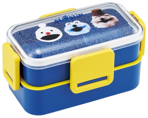 スケーター(skater) ふんわり盛れる ドーム型フタ 2段 弁当箱 600ml 日本製 パペットスンスン PFLW4-A 送料無料