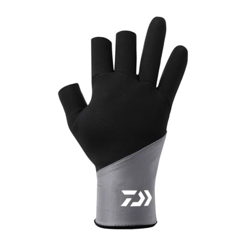 ダイワ(DAIWA) タイタニュームα グローブ 3本カット DG-7325W ライトグレー M 送料無料