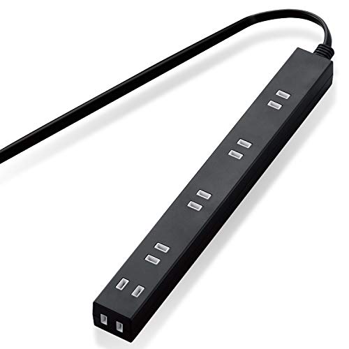 すっきりタップブラック/1m/T-NSL-2610BK・Size:1mStyle:すっきりタップ・パッケージ個数:1・隣の差込口をふさがない。差込口の間隔が広くACアダプタもすっきり接続できる、ほこり防止シャッター付きスリムタップ。・ACアダプタもすっきり接続できるほこり防止シャッター付きスリムタップです。・タップの差込口の間隔が約58mmと通常のタップと比較して広く、ACアダプタもすっきり接続可能です。・トップの5個口に加え、サイドに1個口を装備し、幅広の機器を接続する場合に便利です。・ACアダプタを5つ挿すことがことができます。商品紹介 【 仕様 】 ■本体差込口形状:2ピン ■本体差込口個数:6個口 ■プラグ仕様:2ピン・スイングプラグ ■3ピン→2ピン変換アダプタ付属:× ■コード長:1m ■定格:125V・15A・1500W ■雷ガード:× ■ほこりシャッター:○ ■絶縁キャップ付きプラグ:○ ■差込口キャップ付属:× ■通電表示ランプ:× ■二重被ふく:○ ■抜け止め機能:× ■スイングプラグ:○ ■マグネット:× ■壁掛け用フック:× ■ノイズフィルター:× ■モジュラジャック付:× ■カラー:ブラック ■材質:本体:ABS樹脂、プラグ:PVC 差込口:ユリア樹脂 ■外形寸法:幅32mm×奥行292mm×高さ26mm ※コード部分及びプラグ部分を除く ■質量:約270g ■使用可能地域:本製品は日本国内の電源を想定して設計されていますので、日本国外ではご使用いただけません。 ■電気用品安全法:PSE適合 【 説明 】 ■ACアダプタもすっきり接続できるほこり防止シャッター付きスリムタップです。 ■タップの差込口の間隔が約58mmと通常のタップと比較して広く、ACアダプタもすっきり接続可能です。 ■トップの5個口に加え、サイドに1個口を装備し、幅広の機器を接続する場合に便利です。 ■ACアダプタを5つ挿すことがことができます。 ■差込口に耐熱性に優れたユリア樹脂を使用し、万一の発熱の際にも融解しにくく、電気火災の防止に有効です。 ■トラッキング現象による火災の防止に役立つ、絶縁キャップ付きのコンセントプラグを採用しています。 ■電源コードには社団法人日本配線器具工業会規格(JWDS0010)に適合した二重被ふくコードを採用しており、断線や被ふく破れによる感電・火災の防止に有効です。 ■未使用時の差込口へのほこりの浸入を防止するほこり防止シャッターを装備しています。お子様のいたずらによる感電・火災の防止に役立ちます。 ■狭い場所でも配線しやすい180°スイングプラグを採用しています。 ■プラグ仕様は2ピン式で、便利な6個口タイプです。 【商品に関するお問い合わせ】 エレコム総合インフォメーションセンター TEL. 0570-084-465 FAX. 0570-050-012 受付時間 / 10:00~19:00 年中無休 ご注意（免責）＞必ずお読みください 本製品は日本国内の電源を想定して設計されていますので、日本国外ではご使用いただけません。