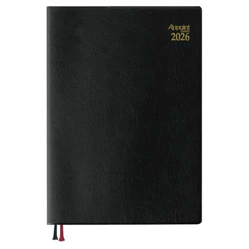 ダイゴー 手帳 2026 スケジュール帳 アポイント ウィークリー レフト B6 ブラック E1040 2025年 12月始まり 送料無料