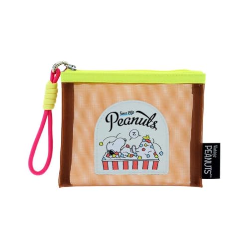 サンスター文具(Sun-Star Stationery) スヌーピー グッズ ミニポーチ メッシュ素材 ポップコーン S2339340 送料無料