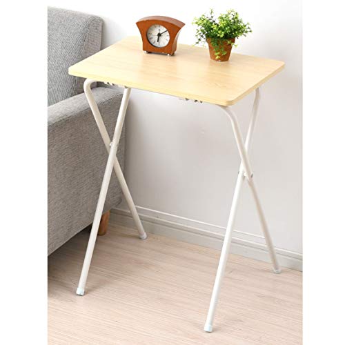 Dining Set - 山善(YAMAZEN) テーブル ミニ 折りたたみ サイドテーブル 幅50×奥行48×高さ70cm ハイタイプ 傷・汚れ・水分・熱に強い 送料無料