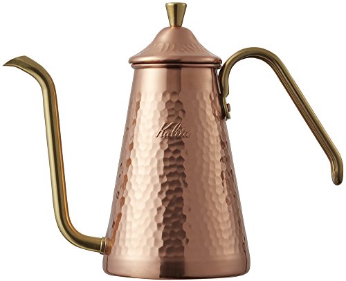 Coffee Kettles - カリタ Kalita 燕三条 職人拘り コーヒーポット 銅製 700ml 細口 ノズル 直火 日本製 スリム700CU #52203ドリ 送料無料