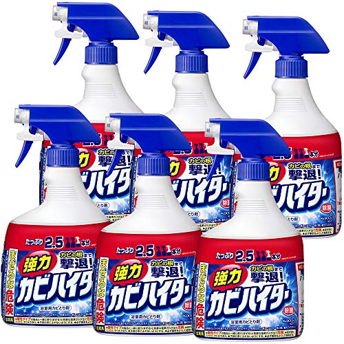 -/大容量本体1000ml×6個/-・Size:大容量本体1000ml×6個・パッケージ個数:1・内容量:1000ml×6個・表面は簡単に落とせても、黒カビの根はこするだけでは退治できない・強力カビハイターはカビの根まで撃退・垂直面のカビにも泡が密着・壁、棚の下側のゴムパッキンやシャワーホースなど、いままで落としにくかった場所のカビもしっかり落とす泡がとどまって効く! 今まで落としにくかった垂直面などのカビも、泡が密着し長くとどまるので、しっかりと退治します。 密着成分配合で、きめ細かい泡が垂直面のカビにもとどまって効きます。壁、棚の下側のゴムパッキンやシャワーホースなど、いままで落としにくかった場所のカビもしっかり落とします。