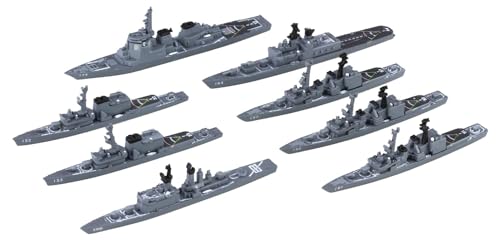 組み立て(1998年) 軍艦35/18 x 4 x 30 cm/軍艦-35・Color:(1998年) 軍艦35PatternName:単品・パッケージ個数:1・組み立て、塗装が必要なプラモデル。別途、工具、塗料等が必要。・スナップフィットで、接着剤は不要です。・(b)対象年齢 :(/b)15才以上汎用護衛艦が「はつゆき型」や「あさぎり型」で構成されていた1998年(平成10年)の88艦隊を製品化! 新規金型で「はつゆき型」「たちかぜ型」「しらね型」を起用 海上自衛隊の護衛隊群は、自衛艦隊・護衛艦隊の麾下で各8隻の護衛艦からなる艦隊です。 横須賀・佐世保・舞鶴・呉の4個配置とし、護衛隊群は4隻の護衛隊2個から成っています。 第2護衛隊群は呉佐世保に配置され、その歴史は古く1954年(昭和29年)に編成され現在に至ります。 2008年以前、とりわけ製品の設定である1990年後半からの時代は、DD、DDG共に新型のガスタービン艦へ移行が開始された頃で、「173こんごう」と「170さわかぜ」、「DDはつゆき型」や「DDあさぎり型」など多彩な艦種で構成されていた特徴ある時期でした。 2護群は、群直轄艦と3個護衛隊で構成され、全ての艦が佐世保を定係港としていました。 四方を海に囲まれた日本の領土領海を守る「海上自衛隊の艦艇」を手軽に集めて・そろえて楽しむシリーズ! 成型色は海自艦艇のグレーを模しており、最小限の部品点数にまとめた組立を容易とする設計としています。 艦艇は接着剤いらずのスナップフィット式設計で、付属する海面パネルの上に展示してお楽しみいただけます。 年次により毎年変更される編成に合わせた内容のセット構成で、艦艇を彩る艦番号や標識も付属デカールで精密に再現。 □製品は、1998年の編成艦艇にそった第2護衛隊群所属の8隻で構成しています □しらね型1隻・こんごう型1隻・たちかぜ型1隻・あさぎり型3隻・はつゆき型2隻の5クラスを収録 □展示用海域として海面プレート(ブルーグリーン成型色)が2枚付属 ・最上甲板の通路白線は凹彫刻とし、ホワイト塗料のスミイレで再現できるよう配慮 ・成型色は海自艦艇専用に新たな色調を開発、露天甲板の「暗灰色N4」に模した色調としています □付属するデカールには、艦番号や旧タイプの着艦標識など水線上を彩るマーキングを収録 ・「DDG173こんごう」は1998年当時の前部の戦闘通路、ヘリ甲板周囲枠線を収録した専用マーキングを収録 (.co.jpより)
