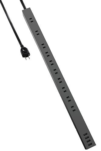 エレコム 電源タップ 雷ガード USBタップ [コンセント 10個口 / USB-A 4ポート] ほこりシャッター付 2.5m ブラック 送料無料