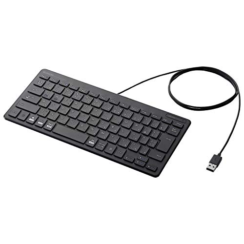 エレコム キーボード 有線 パンタグラフ ミニキーボード ブラック TK-FCP096BK 送料無料