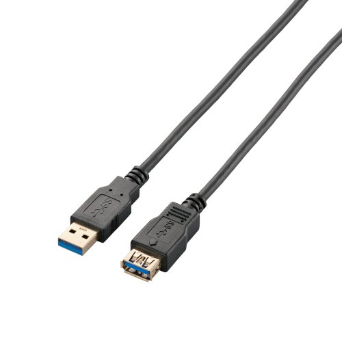 スタンダードタイプブラック/1m/USB3-E10BK・Size:1mStyle:スタンダードタイプColor:ブラック・パッケージ個数:1・USB3.0(Aタイプ:オス)のインターフェースを持つメモリーカードリーダやマウス、キーボードなどの周辺機器のUSBケーブルを延長して接続できるUSB3.0ケーブルです。・※最大転送速度5Gbpsに対応しますが、USB3.0は規格上、延長が認められていません。・サビなどに強く信号劣化を抑える金メッキピンコネクタを採用しています。・外部ノイズの干渉から信号を保護する3重シールドケーブルを採用しています。・EUの「RoHS指令(電気・電子機器に対する特定有害物質の使用制限)」に準拠(10物質)した、環境に配慮した製品です。【 仕様 】■ コネクタ形状:USB3.0(Standard-A)オス-USB3.0(Standard-A)メス■ 対応機種:USB3.0(Aタイプ)端子搭載のパソコン及びUSB3.0(Aメスタイプ)端子搭載のパソコン周辺機器■ ケーブル長:1.0m■ ケーブル太さ:4.7mm■ 規格:USB3.0準拠■ 対応転送速度:最大5Gbps ※理論値■ プラグメッキ仕様:金メッキピン・金メッキコネクタ■ シールド方法:3重シールド■ ツイストペアケーブル(通信線):○■ カラー:ブラック【 説明 】■ USB3.0(Aタイプ:オス)のインターフェースを持つメモリーカードリーダやマウス、キーボードなどの周辺機器のUSBケーブルを延長して接続できるUSB3.0ケーブルです。※ 最大転送速度5Gbpsに対応しますが、USB3.0は規格上、延長が認められていません。■ サビなどに強く信号劣化を抑える金メッキピンコネクタを採用しています。■ 外部ノイズの干渉から信号を保護する3重シールドケーブルを採用しています。■ EUの「RoHS指令(電気・電子機器に対する特定有害物質の使用制限)」に準拠(10物質)した、環境にやさしい製品です。■ 外付けポータブルディスクドライブ等のバスパワー駆動デバイスは、電力不足により正常に動作しない場合があります。【商品に関するお問い合わせ】エレコム総合インフォメーションセンターTEL. 0570-084-465FAX. 0570-050-012受付時間 / 10:00~19:00 年中無休