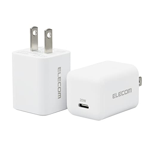 ホワイト/-/MPA-ACCP27WH・パッケージ個数:1・USB Power Delivery認証済みのUSB Type-C(TM)(USB-C(TM))ポートを搭載し、対応するスマートフォン、タブレットなどを超高速充電できるUSB AC充電器です。・手のひらにすっぽり隠れるほど小さく(約39mm×31mm×29.5mm※プラグを除く)、軽量(約45g)なので外出や出張などの際の持ち運びに便利です。・持ち運び用、自宅用などに便利な2個入りです。・USB Power Delivery (パワーデリバリー)とは、アダプターと接続機器間で情報をやり取りすることで、その機器間における最適な電力を選択し、高速充電を実現するUSB規格です。最大100W(※)という高電力に対応するため、さまざまな機器での利用が広がっています。※本製品の最大出力は20Wです。・端末に応じて出力が5V/3A、9V/2.22Aと可変し、iPhoneなどのスマートフォンから、タブレット端末まで幅広く高速充電できます。●USB Power Delivery認証済みのUSB Type-C?（USB-C?）ポートを搭載し、対応するスマートフォン、タブレットなどを超高速充電できるUSB AC充電器です。●手のひらにすっぽり隠れるほど小さく（約39mm×31mm×29.5mm※プラグを除く）、軽量（約45g）なので外出や出張などの際の持ち運びに便利です。●持ち運び用、自宅用などに便利な2個入りです。●USB Power Delivery （パワーデリバリー）とは、アダプターと接続機器間で情報をやり取りすることで、その機器間における最適な電力を選択し、高速充電を実現するUSB規格です。●最大100W（※）という高電力に対応するため、さまざまな機器での利用が広がっています。●※本製品の最大出力は20Wです。●端末に応じて出力が5V/3A、9V/2.22Aと可変し、iPhoneなどのスマートフォンから、タブレット端末まで幅広く高速充電できます。●耐トラッキング性の要求事項（PSE：電気用品安全法）を満足したコンセントプラグを採用しています。●※本製品にケーブルは同梱しておりません。●別途MFi認証品のUSB Type-C?（USB-C?） to LightningケーブルやエレコムのUSB規格認証USB Type-C?（USB-C?） to USB Type-C?（USB-C?） ケーブル等をご用意ください。●※端末本体や充電器が濡れた状態で充電すると、異常な発熱・焼損の原因となり大変危険ですのでおやめください。●※USB Type-C and USB-C are trademarks of USB Implementers Forum