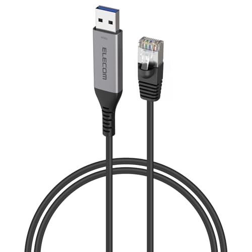 エレコム USB-A to LAN変換ケーブル CAT6 MACアドレスチェンジャー 2m ブラック LD-AL1G20BK 送料無料