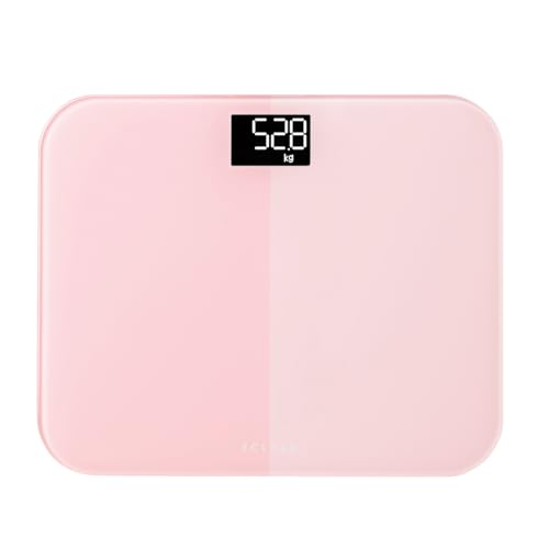 エレコム 体重計 100g単位 スリム 乗るだけオン ガラス天板 電池式 ピンク HCS-S03PN 送料無料