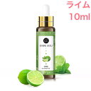 ライム 精油 10ml スポイト付 アロマ エッセンシャルオイル アロマオイル アロマストーン アロマディフューザー シトラス 柑橘 無添加 芳香 ルームフレグランス