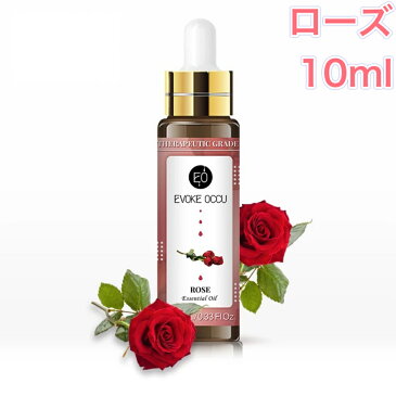 ローズ 精油 10ml スポイト付 アロマ エッセンシャルオイル アロマオイル アロマストーン アロマディフューザー フローラル 無添加 芳香 ルームフレグランス