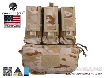 【送料無料】EMERSON製 MOLLEシステム アサルトバックパネル 背面用パネル MultiCam Arid マルチカムアリッド迷彩