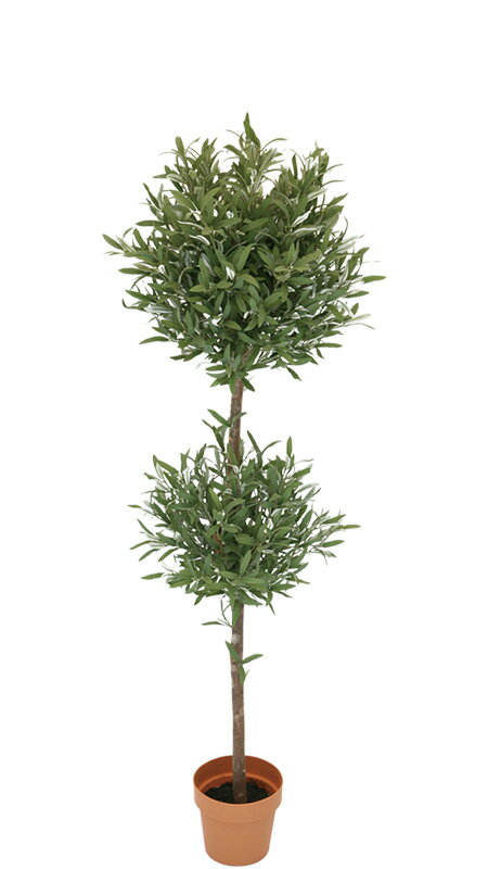 【フェイクグリーン・人工観葉植物・造花】送料無料　フェイクグリーン　オリーブトピアリー1550