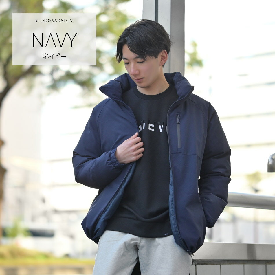 BROWNY】ダウンジャケット ネイビー Lサイズ メンズ 冬 防寒