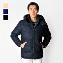 【 1,000円引きクーポンが使える 】ダウンジャケット メンズ ベージュ ネイビー グレー ブラック 紺 黒 M L XL 2L LL 中綿 ウール EVOLUTION エボリューション hk エイチケー 81574