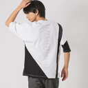 【 300円引きクーポンが使える 】アシンメトリードルマンTシャツ メンズ ビッグシルエット オーバーサイズ ストリート系 韓国ファッション 韓国系 RE730 セブンサーティー