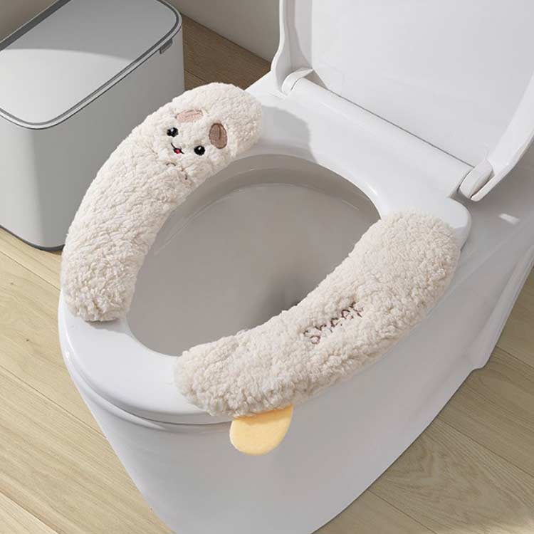 かわいい 便座マット トイレ用品 ふわふわ V型 u字 おしゃれ 洗える U型 便座カバ...