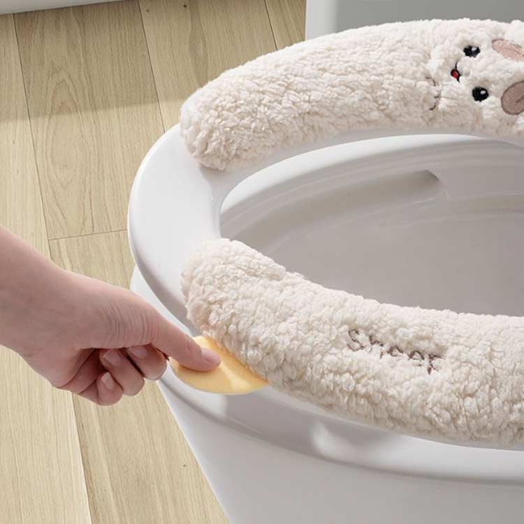 かわいい 便座マット トイレ用品 ふわふわ V型 u字 おしゃれ 洗える U型 便座カバ...