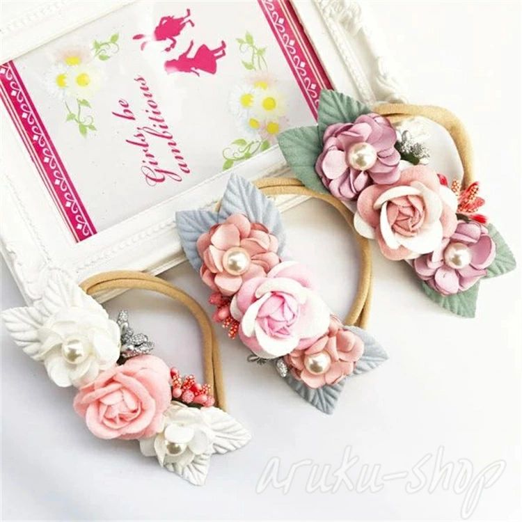 花かんむ フラワーティアラ フラワー花冠 フラワーガール 髪飾り 出産祝い 入園 発表会 写真撮影 七五三 結婚式 可愛い 女の子